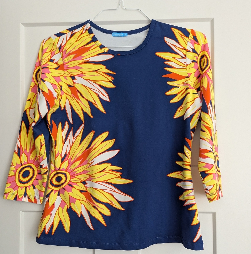 J.McLaughlin Ladies Sunflower Top Size M